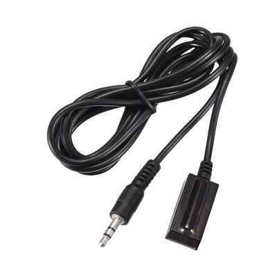 Harfington Uxcell IR Infrared Receiver Extender Cable 3.5mm Jack 4.9FT Long 26FT Receiving Distance Black Square Head