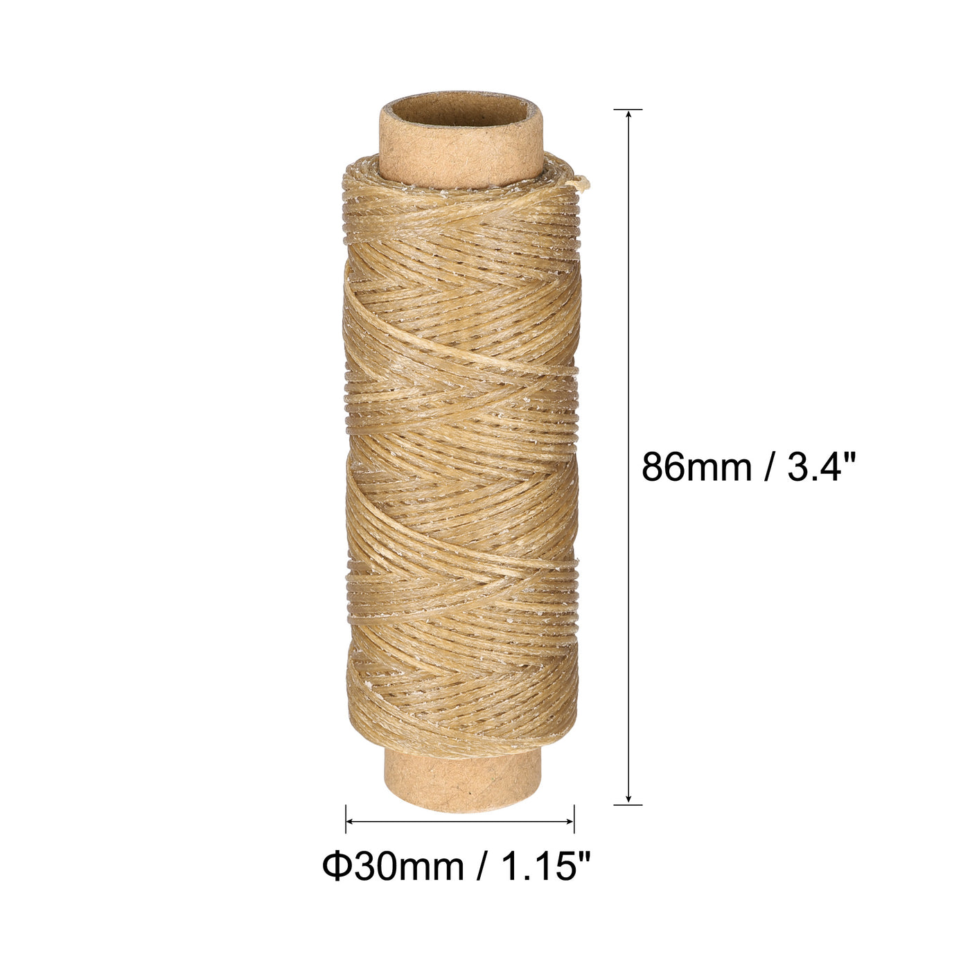 uxcell Uxcell 36 Farben in 1 Satz Leder-Nähfaden Satz 55 Yards 150D/1mm Polyester flach gewachste Kordel zum Handnähen Basteln DIY Mehrfarbig