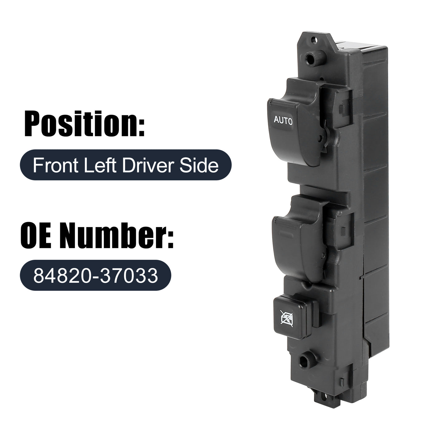 X AUTOHAUX Master Driver Side Power Window Switch 84820-37033 Replacement for Hino