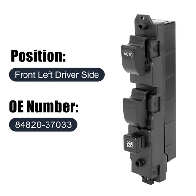 Harfington Master Driver Side Power Window Switch 84820-37033 Replacement for Hino