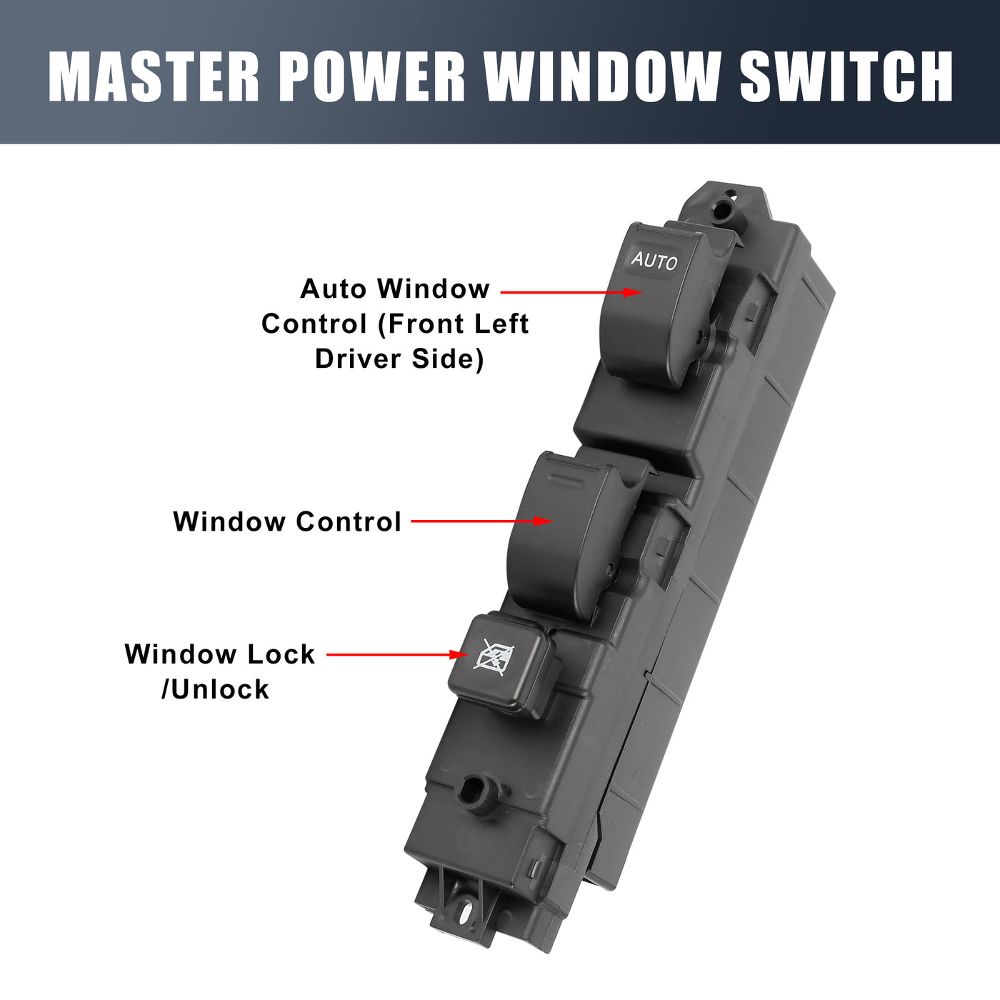 X AUTOHAUX Master Driver Side Power Window Switch 84820-37033 Replacement for Hino