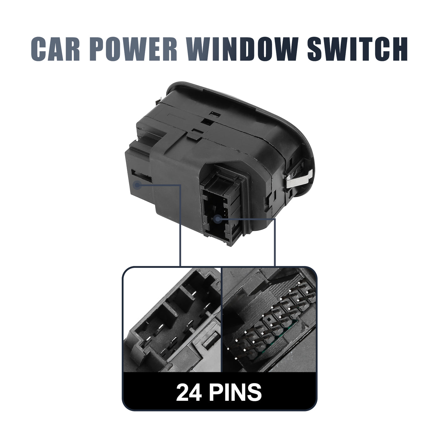 X AUTOHAUX Master Driver Side Power Window Switch 6554.WA Replacement for Peugeot 306 206