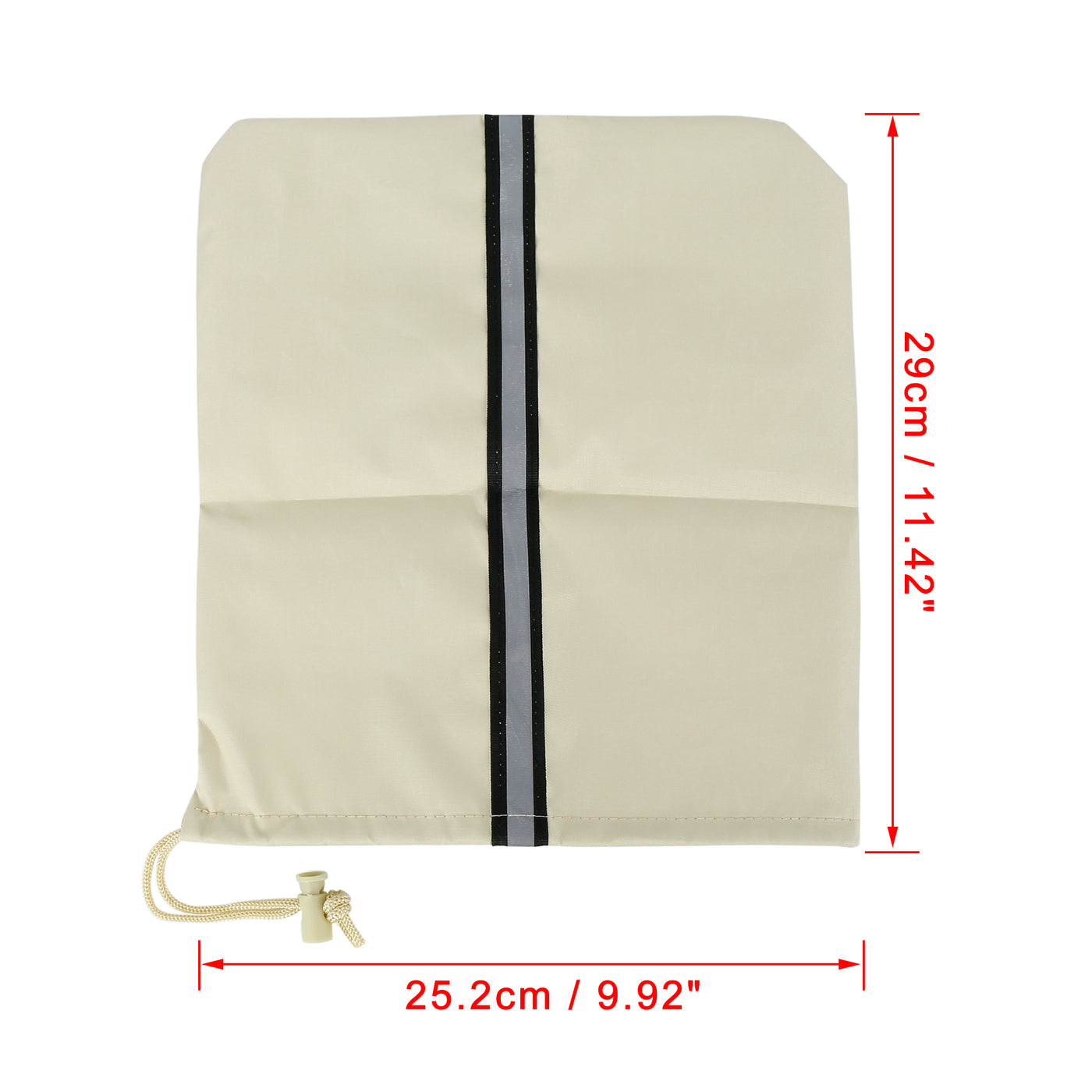 X AUTOHAUX 1 Paar Kleine Rückseite Spiegelabdeckung Tasche Reflektierend Beige für Auto