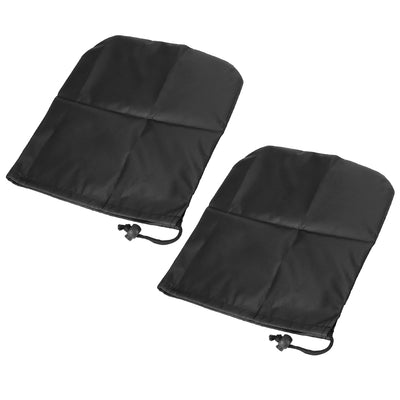 Harfington Pair Durable Black Rear Side View Mirror Cover Bag Accessories for Car Vehicle