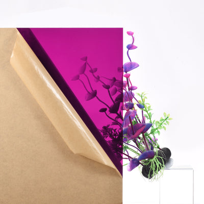 Harfington Uxcell 2pcs Purple Clear Cast Acrylic Sheet,12" x 12",3mm Thick,Plastic Board