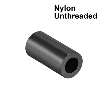 Harfington Uxcell Nylon Round Spacer Washer 4.2mmx7mmx15mm for M4 Screws Black 100Pcs