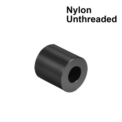 Harfington Uxcell Nylon Round Spacer Washer 3.2mmx7mmx6mm for M3 Screws Black 100Pcs