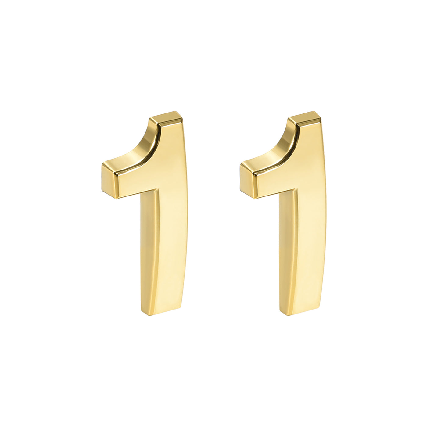 Uxcell Uxcell Self Adhesive House Number, 2.76 Inch ABS Plastic Number 3 for House Hotel Mailbox Address Sign Gold Tone 2 Pcs