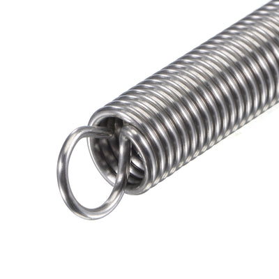 Harfington Uxcell 1.5mmx12mmx60mm Extended Compression Spring,8.6Lbs Load Capacity,Silver,2pcs