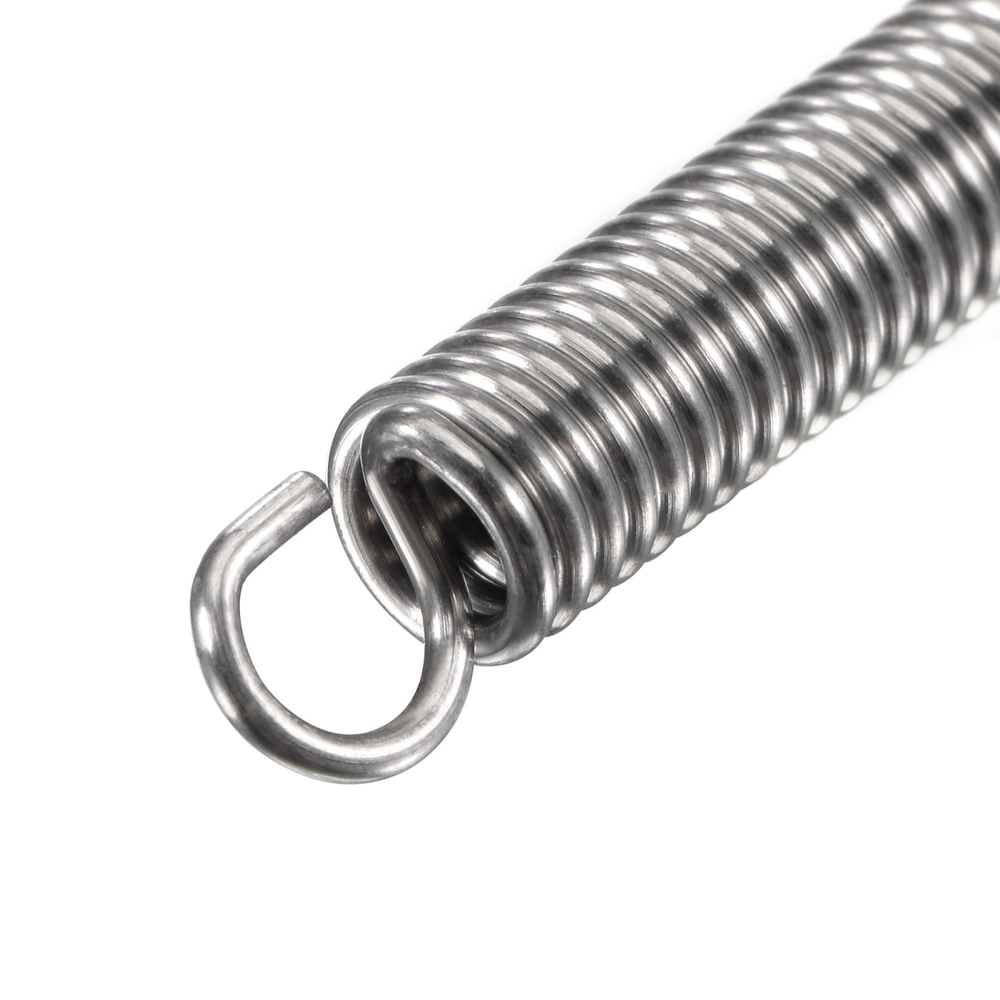 Uxcell Uxcell 1mmx6mmx50mm Extended Compression Spring,5.3Lbs Load Capacity,Silver,5pcs