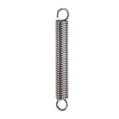 Harfington Uxcell 1mmx6mmx50mm Extended Compression Spring,5.3Lbs Load Capacity,Silver,5pcs