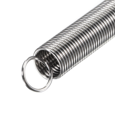 Harfington Uxcell 0.8mmx8mmx70mm Extended Compression Spring,2.9Lbs Load Capacity,Silver,5pcs