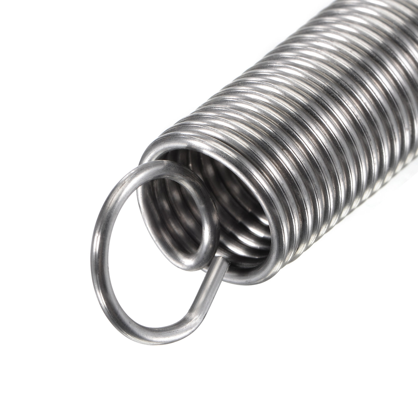 Uxcell Uxcell 1.5mmx15mmx80mm Extended Compression Spring,8.6Lbs Load Capacity,Silver,2pcs