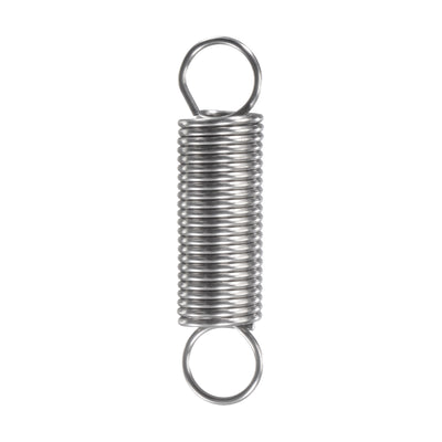 Harfington Uxcell 1.5mmx15mmx80mm Extended Compression Spring,8.6Lbs Load Capacity,Silver,2pcs