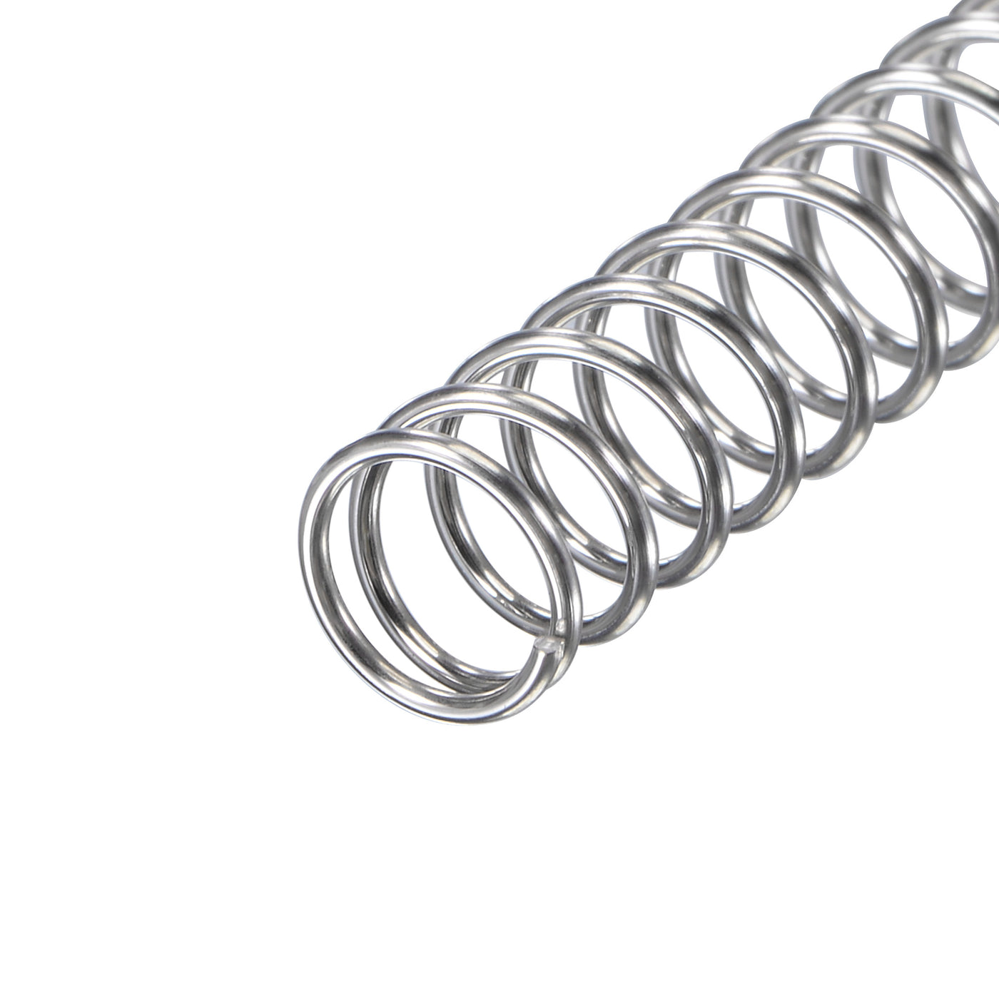 uxcell Uxcell 8mmx0.8mmx50mm 304 Stainless Steel Compression Spring 11.8N Load Capacity 30pcs