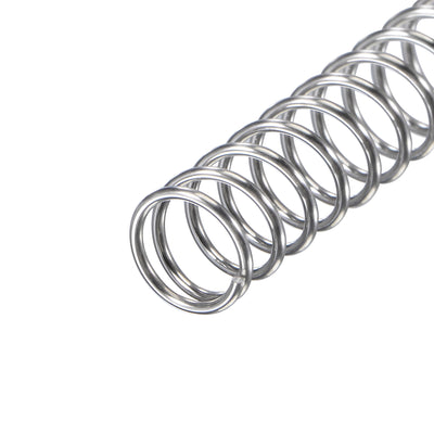 Harfington Uxcell 8mmx0.8mmx50mm 304 Stainless Steel Compression Spring 11.8N Load Capacity 30pcs