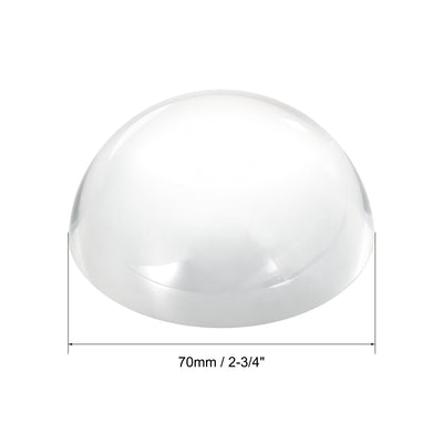 Harfington Uxcell 2-3/8" Dome Magnifier 8X Acrylic Half Ball Reading Magnifying Glass with Polishing Pouch