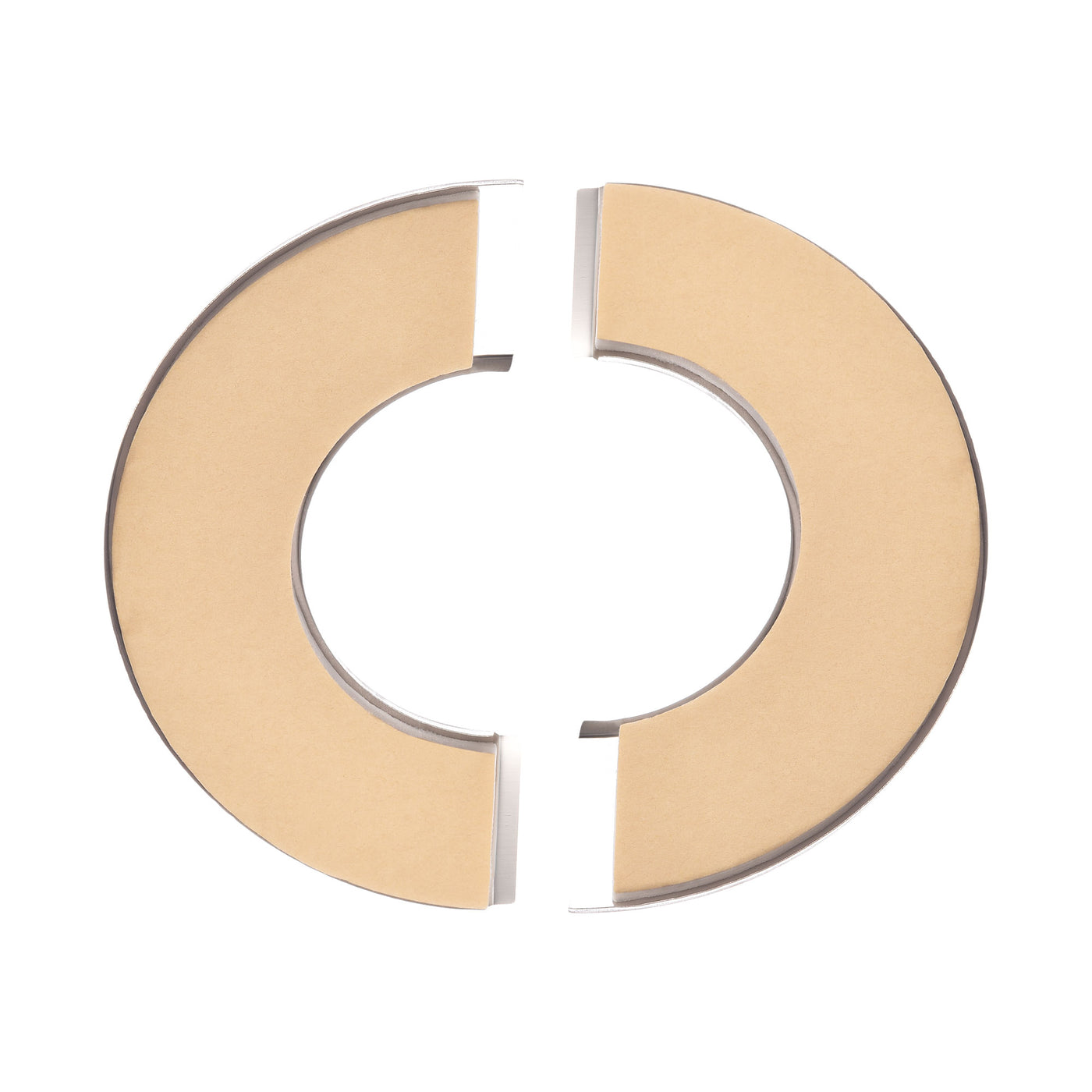 uxcell Uxcell Wall Split Flange, Stainless Steel Round Escutcheon Plate 2Pcs