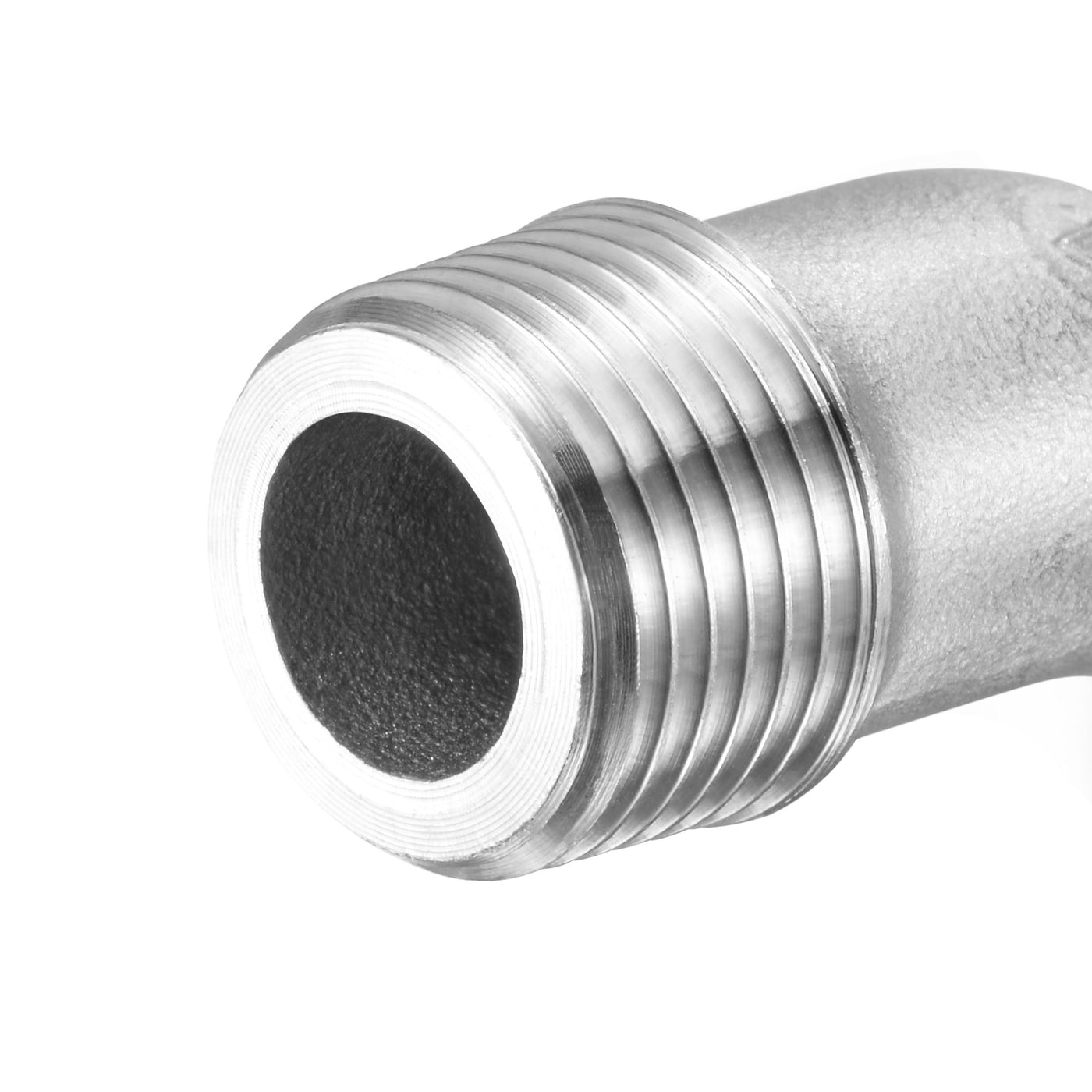 Uxcell Uxcell Stainless Steel Hose Barb Fitting Elbow 16mm x G3/8 Male Pipe Connector