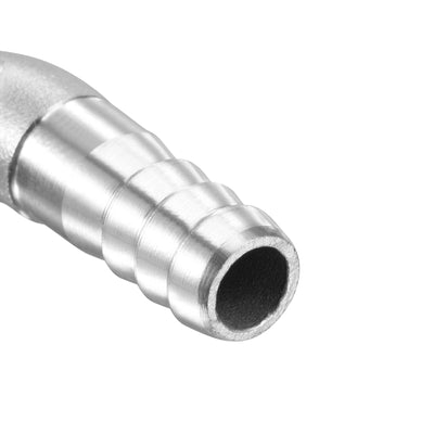 Harfington Uxcell Stainless Steel Hose Barb Fitting Elbow 16mm x G3/8 Male Pipe Connector