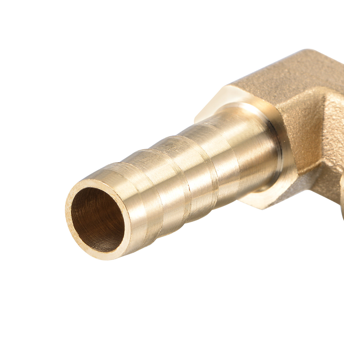 Uxcell Uxcell Brass Hose Barb Fitting Elbow 10mm x G1/4 Female Pipe Connector 2pcs