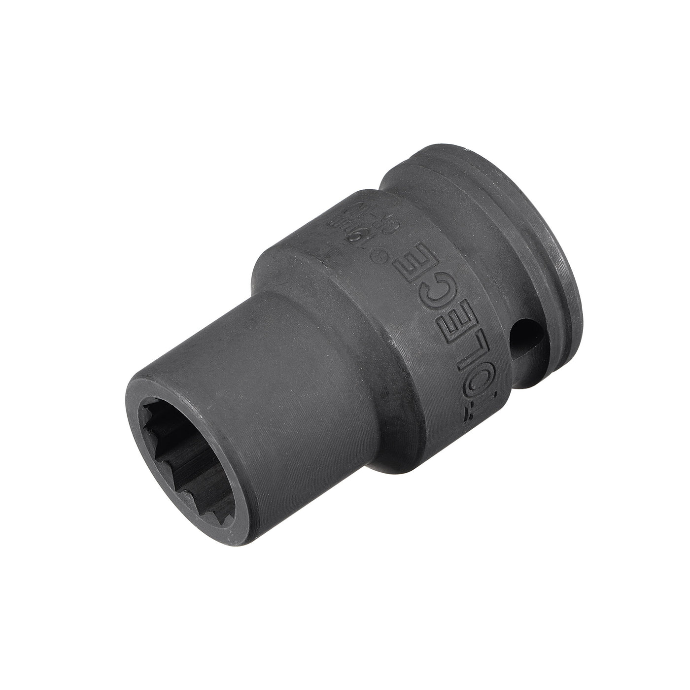 uxcell Uxcell 3/4" Drive 19mm 12-Point Impact Socket, CR-MO Steel 56mm Length, Standard Metric