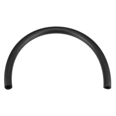 Harfington Uxcell 1/2" ID Fuel Line Hose, 7/8" OD 2ft Black Rubber Oil Hose for Fuel System, Oil, Lubricant