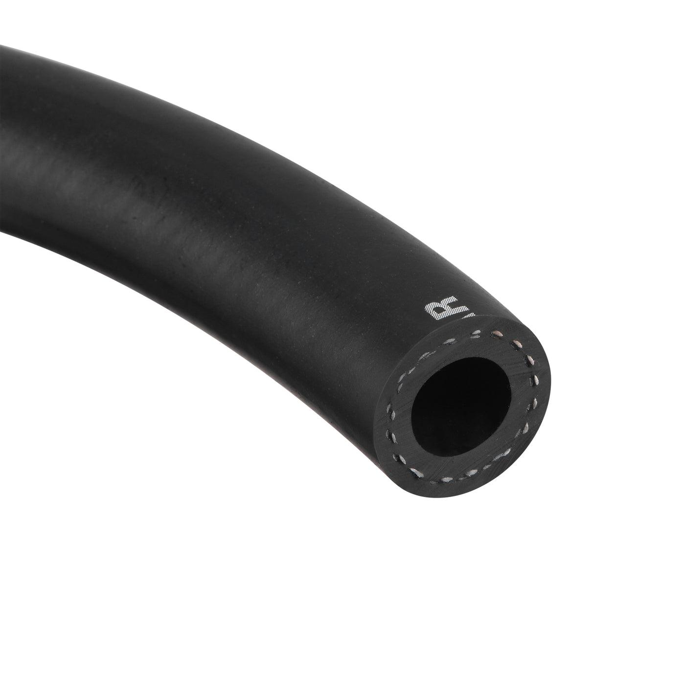 uxcell Uxcell 1/2" ID Fuel Line Hose, 7/8" OD 2ft Black Rubber Oil Hose for Fuel System, Oil, Lubricant