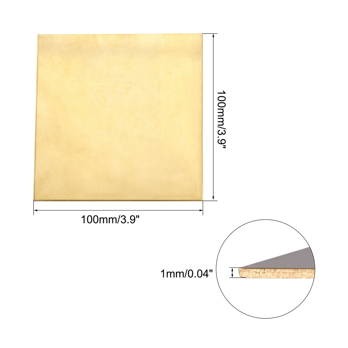 uxcell Uxcell Brass Sheet, Metal Sheets Plates