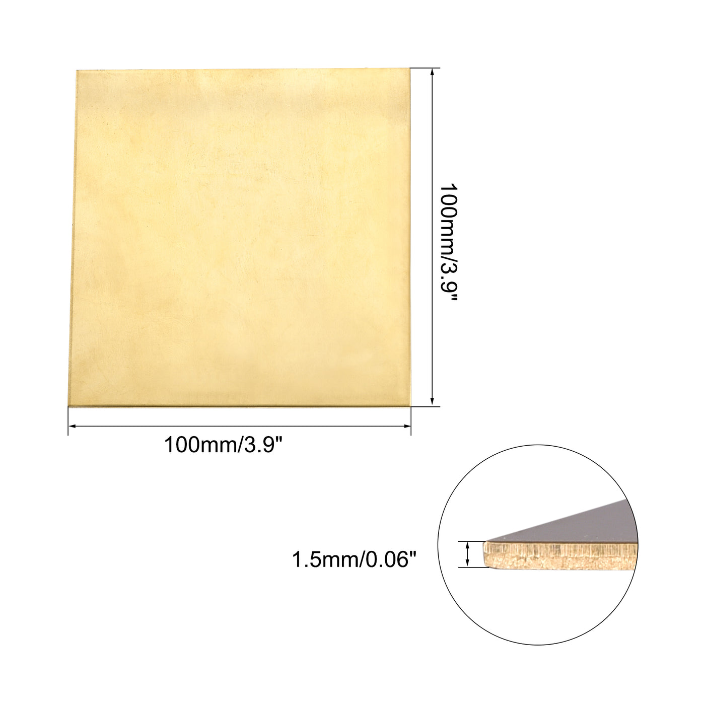 uxcell Uxcell Brass Sheet, Metal Sheets Plates