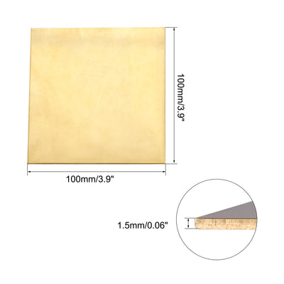 Harfington Uxcell Brass Sheet, Metal Sheets Plates