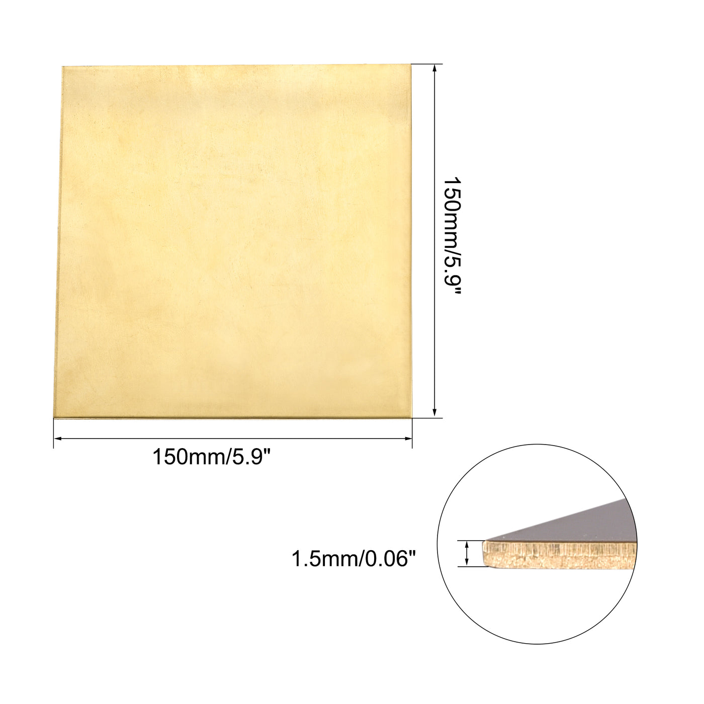 uxcell Uxcell Brass Sheet, Metal Sheets Plates