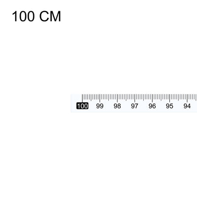 Harfington Uxcell Adhesive Backed Tape Measure 100cm Right to Left Read for Workbench (White)