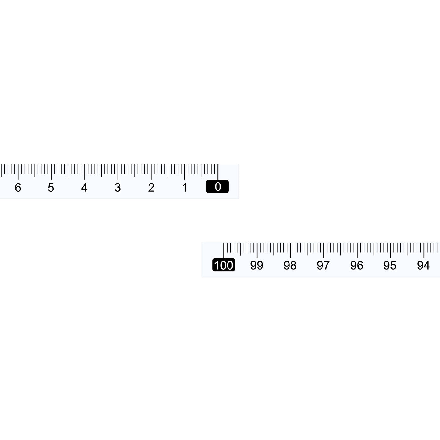 uxcell Uxcell Adhesive Backed Tape Measure 100cm Right to Left Read for Workbench (White)