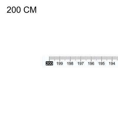 Harfington Uxcell Adhesive Back Tape Measure 200cm Right to Left Read for Workbench (Transparent)