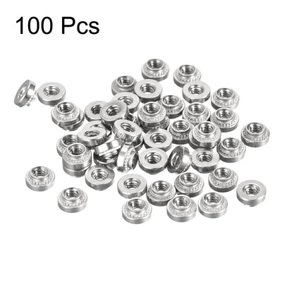 Harfington Uxcell Self -Clinching Nuts,#4-40x2.74mm Stainless Steel Rivet Nut Fastener 100pcs