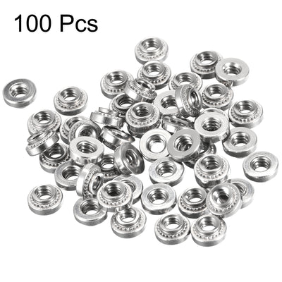 Harfington Uxcell Self -Clinching Nuts,#6-32x2.54mm Stainless Steel Rivet Nut Fastener 100pcs