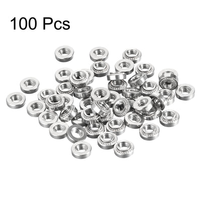 Harfington Uxcell Self -Clinching Nuts,#8-32x3.25mm Stainless Steel Rivet Nut Fastener 100pcs