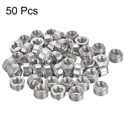 Harfington Uxcell Self -Clinching Nuts,1/4-20x5.59mm Stainless Steel Rivet Nut Fastener 50pcs