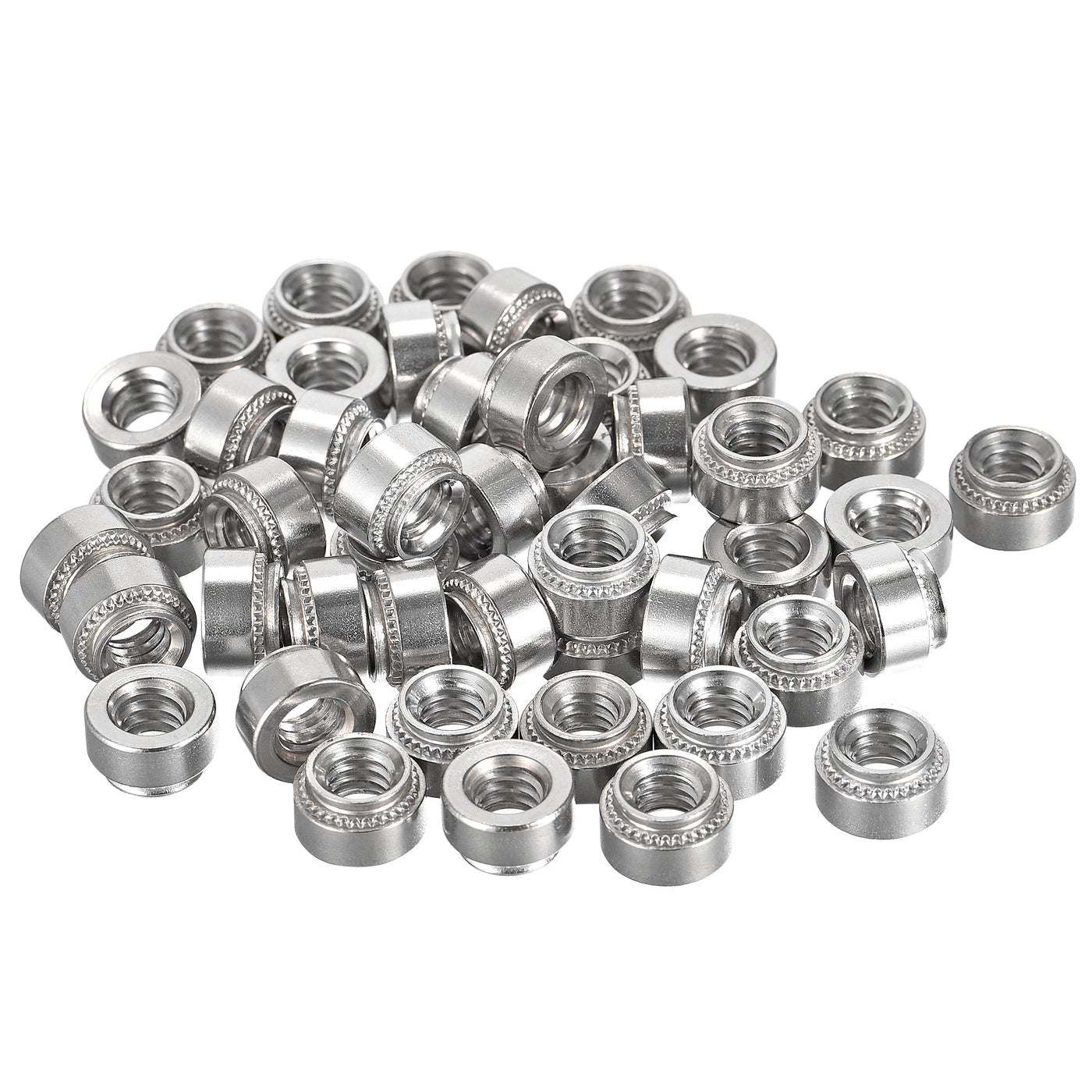 uxcell Uxcell Self -Clinching Nuts,1/4-20x5.59mm Stainless Steel Rivet Nut Fastener 50pcs