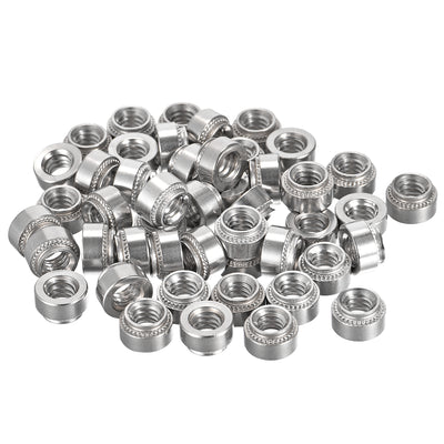 Harfington Uxcell Self -Clinching Nuts,1/4-20x5.59mm Stainless Steel Rivet Nut Fastener 50pcs