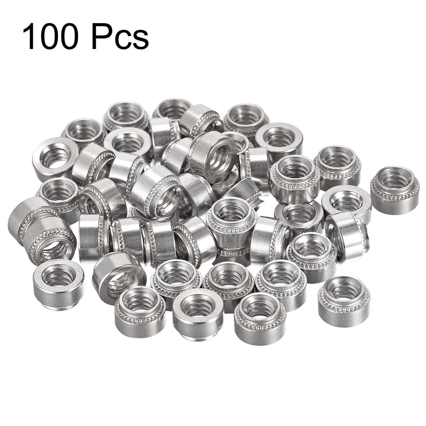 uxcell Uxcell Self -Clinching Nuts,1/4-20x5.59mm Stainless Steel Rivet Nut Fastener 100pcs