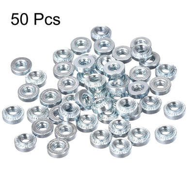 Harfington Uxcell Self -Clinching Nuts,#4-40x2.54mm Carbon Steel Rivet Nut Fastener 50pcs