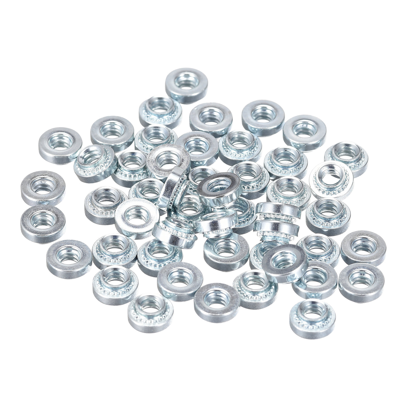 uxcell Uxcell Self -Clinching Nuts,#6-32x2.54mm Carbon Steel Rivet Nut Fastener 100pcs