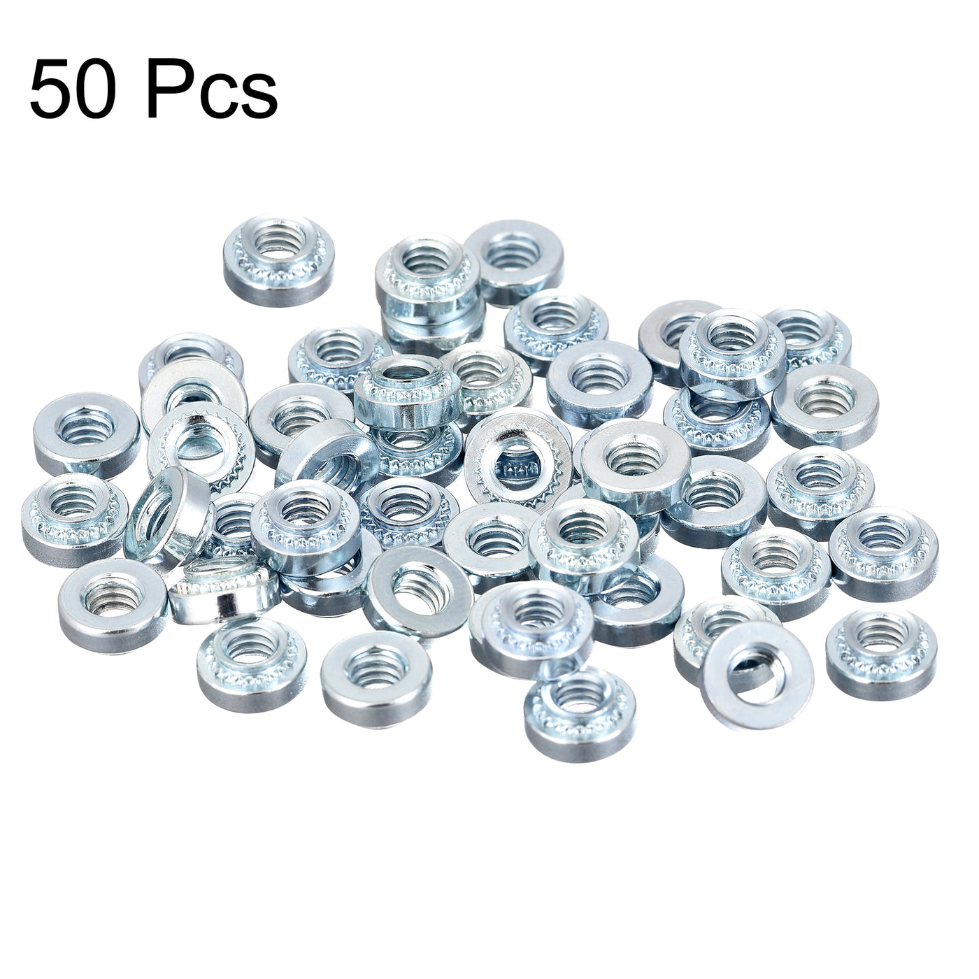 uxcell Uxcell Self -Clinching Nuts,#8-32x3.05mm Carbon Steel Rivet Nut Fastener 50pcs