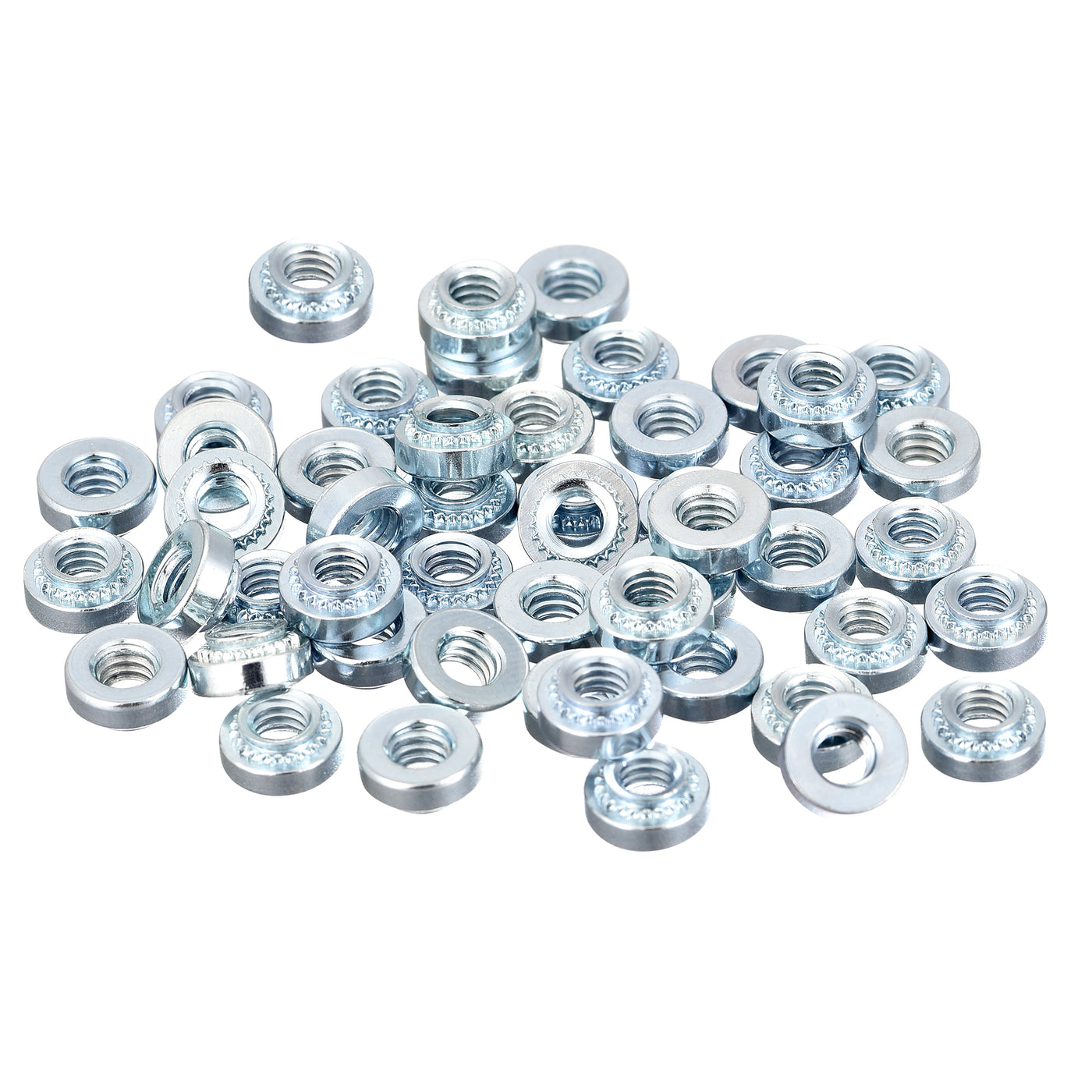 uxcell Uxcell Self -Clinching Nuts,#8-32x3.66mm Carbon Steel Rivet Nut Fastener 50pcs