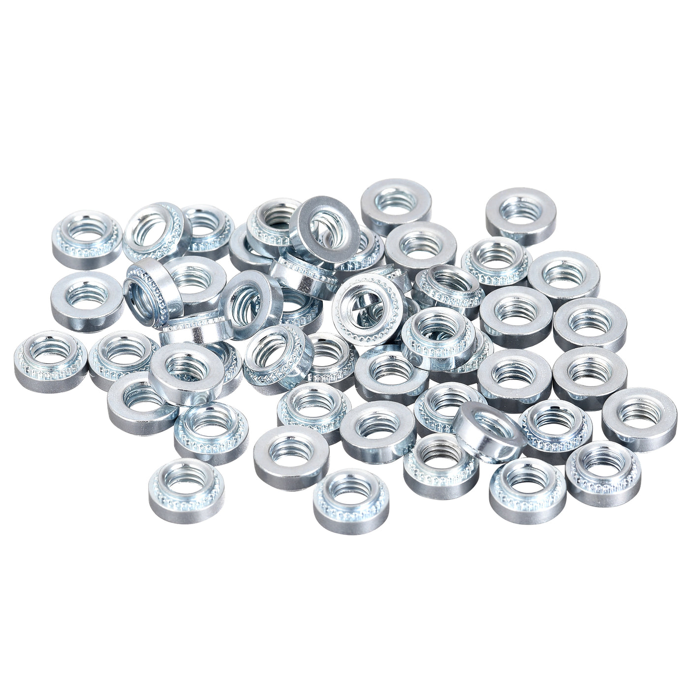 uxcell Uxcell Self -Clinching Nuts,#10-32x3.05mm Carbon Steel Rivet Nut Fastener 100pcs