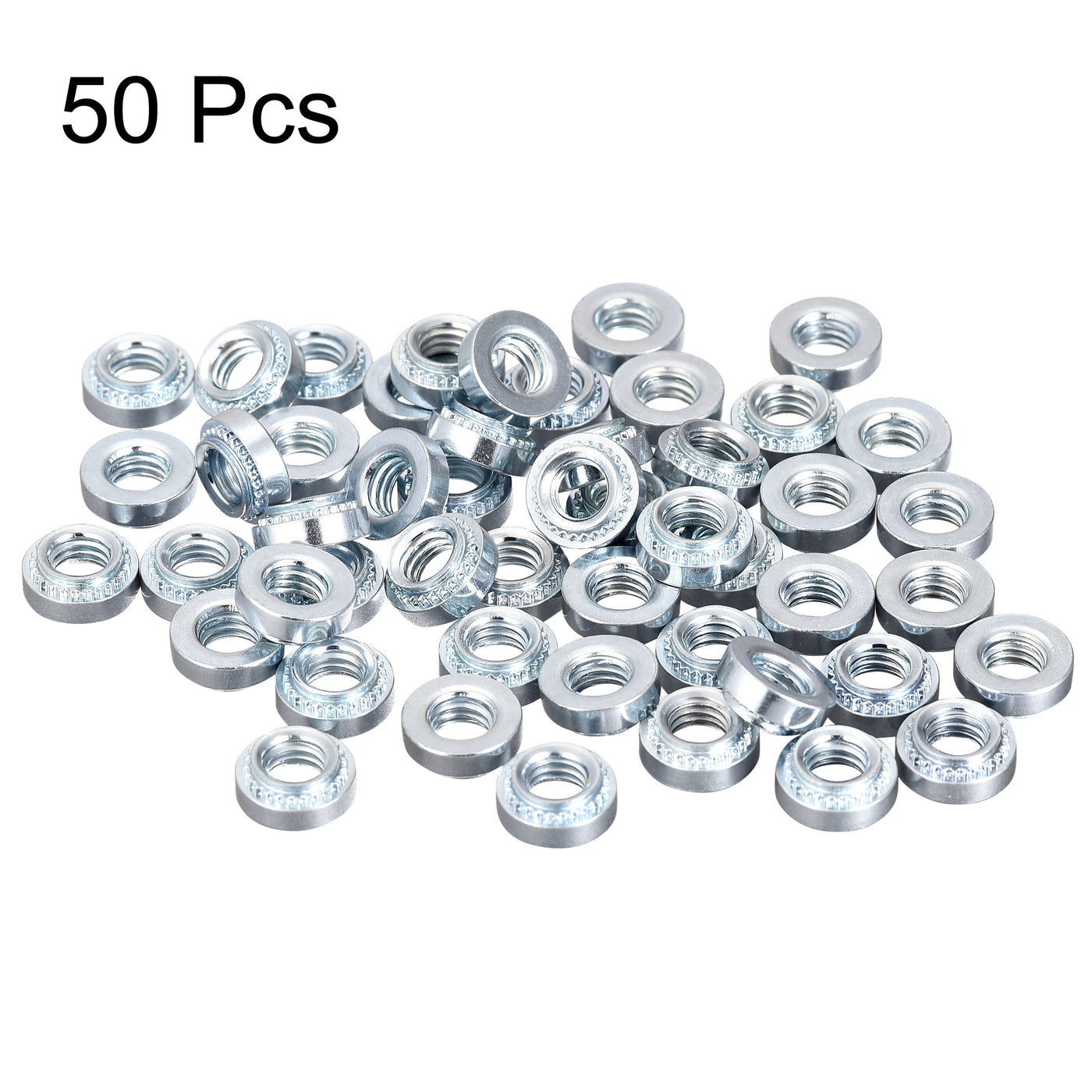 uxcell Uxcell Self -Clinching Nuts,#10-32x3.25mm Carbon Steel Rivet Nut Fastener 50pcs