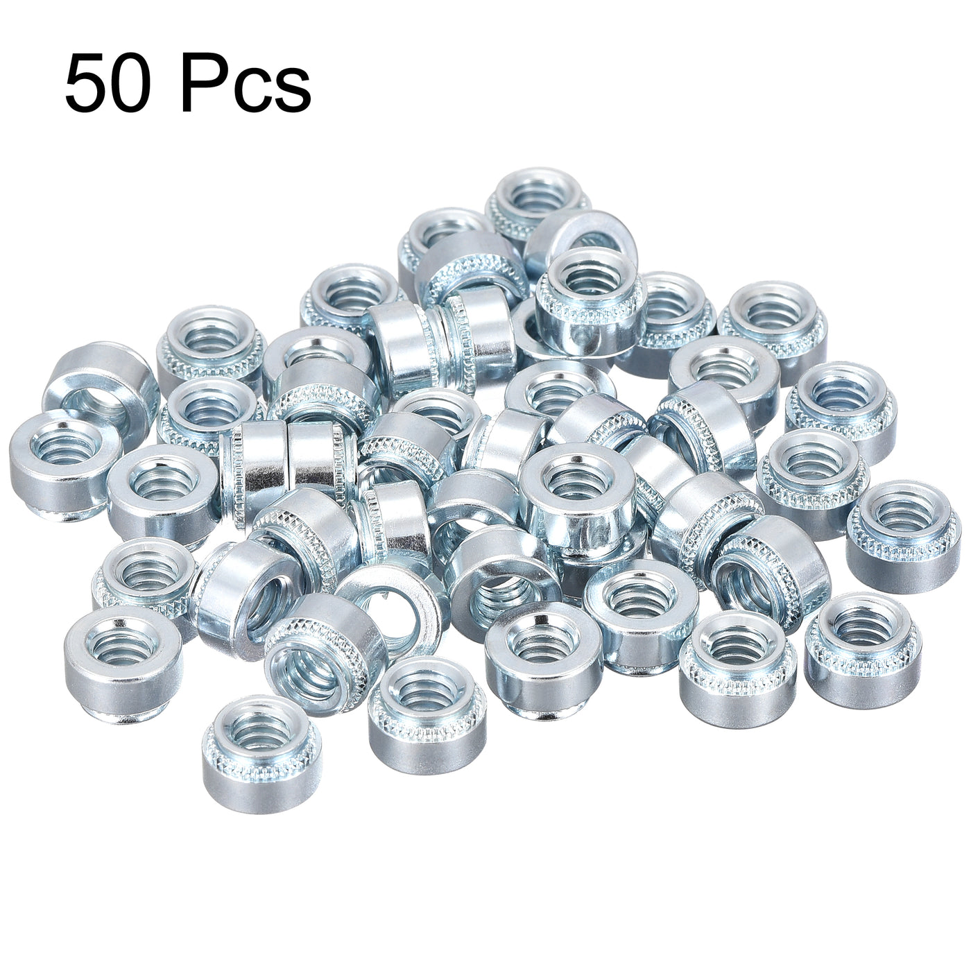 uxcell Uxcell Self -Clinching Nuts,1/4-20x5.59mm Carbon Steel Rivet Nut Fastener 50pcs