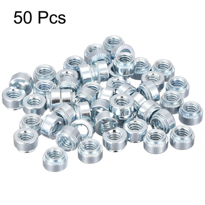 Harfington Uxcell Self -Clinching Nuts,1/4-20x5.59mm Carbon Steel Rivet Nut Fastener 50pcs